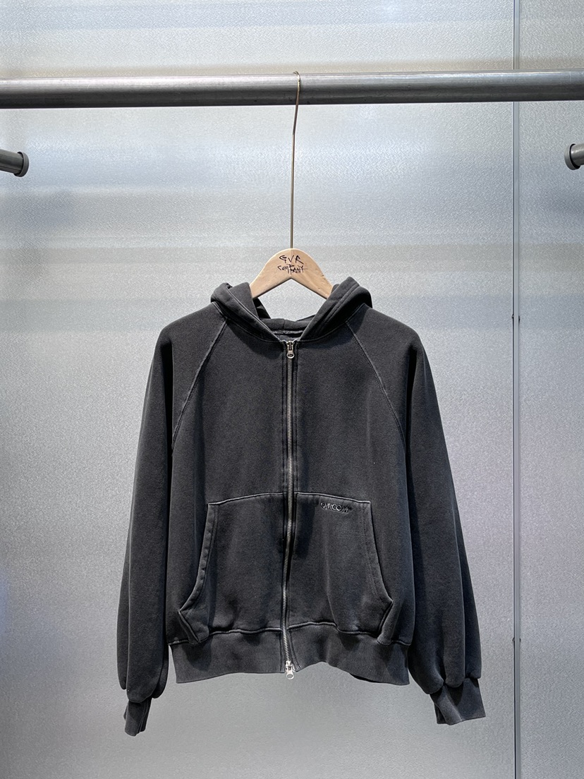 GVR COMPANY東大門㊣實拍女士新品熱賣25秋冬衛衣拉鏈加絨GVR-COMPANY衛衣圖色18墨色