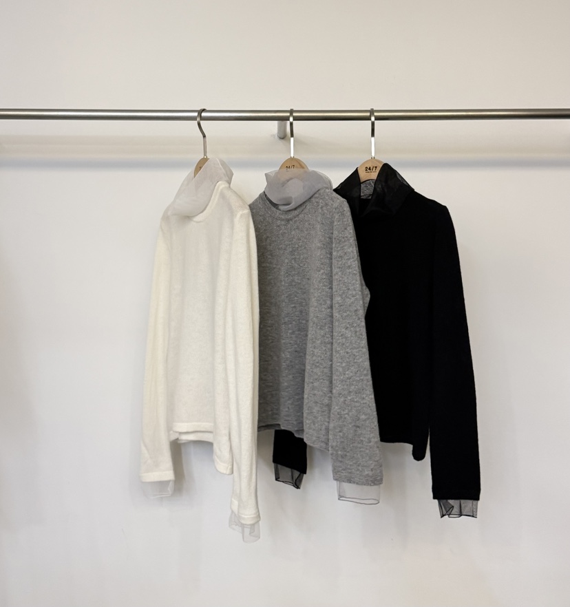 TWENTY FOUR SEVEN24-7東大門㊣直郵女裝新款25秋冬長袖T恤TEWNTY FOUR SEVEN24-7長袖T恤