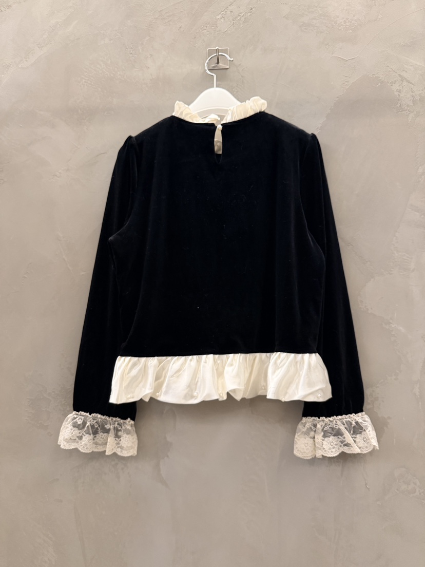 MULCUP東大門㊣代購女士新品真品職業時尚襯衫蕾絲衫天鵝絨MULCUP襯衫/蕾絲衫