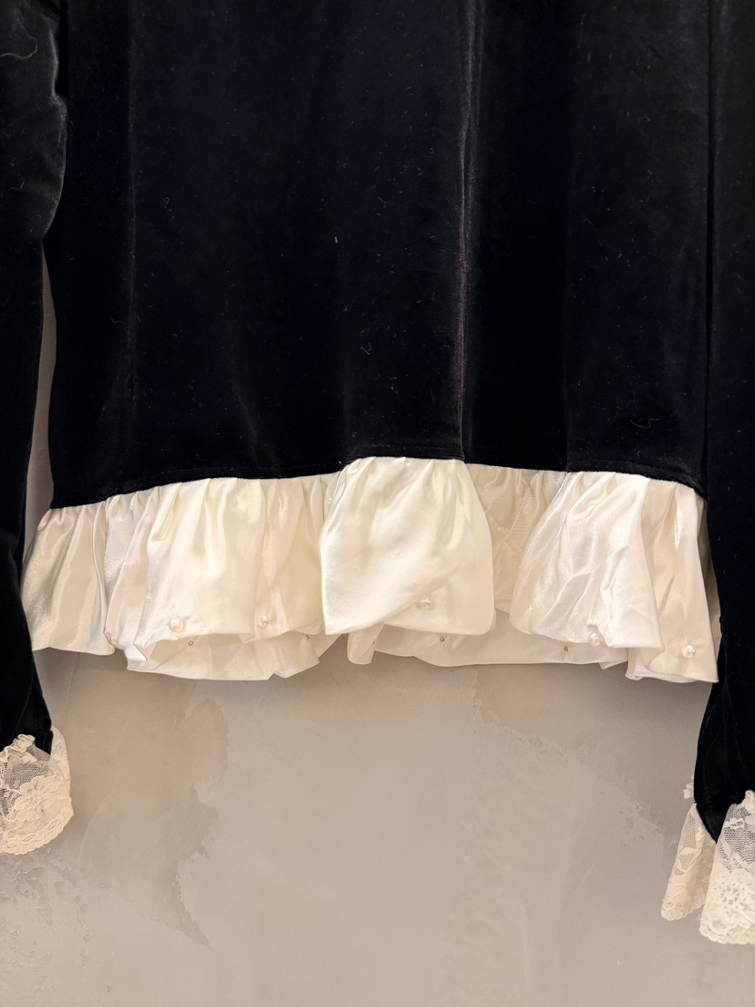 MULCUP東大門㊣代購女士新品真品職業時尚襯衫蕾絲衫天鵝絨MULCUP襯衫/蕾絲衫