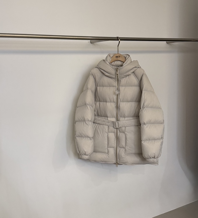 TWENTY FOUR SEVEN24-7東大門㊣實拍女裝新品25秋冬短款羽絨服含腰帶填充鴨絨TEWNTY FOUR SEVEN24-7短款羽絨服圖色1