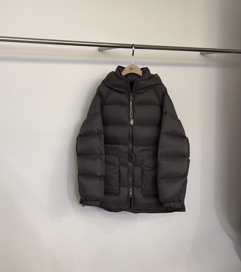 TWENTY FOUR SEVEN24-7東大門㊣實拍女裝新品25秋冬短款羽絨服含腰帶填充鴨絨TEWNTY FOUR SEVEN24-7短款羽絨服圖色3