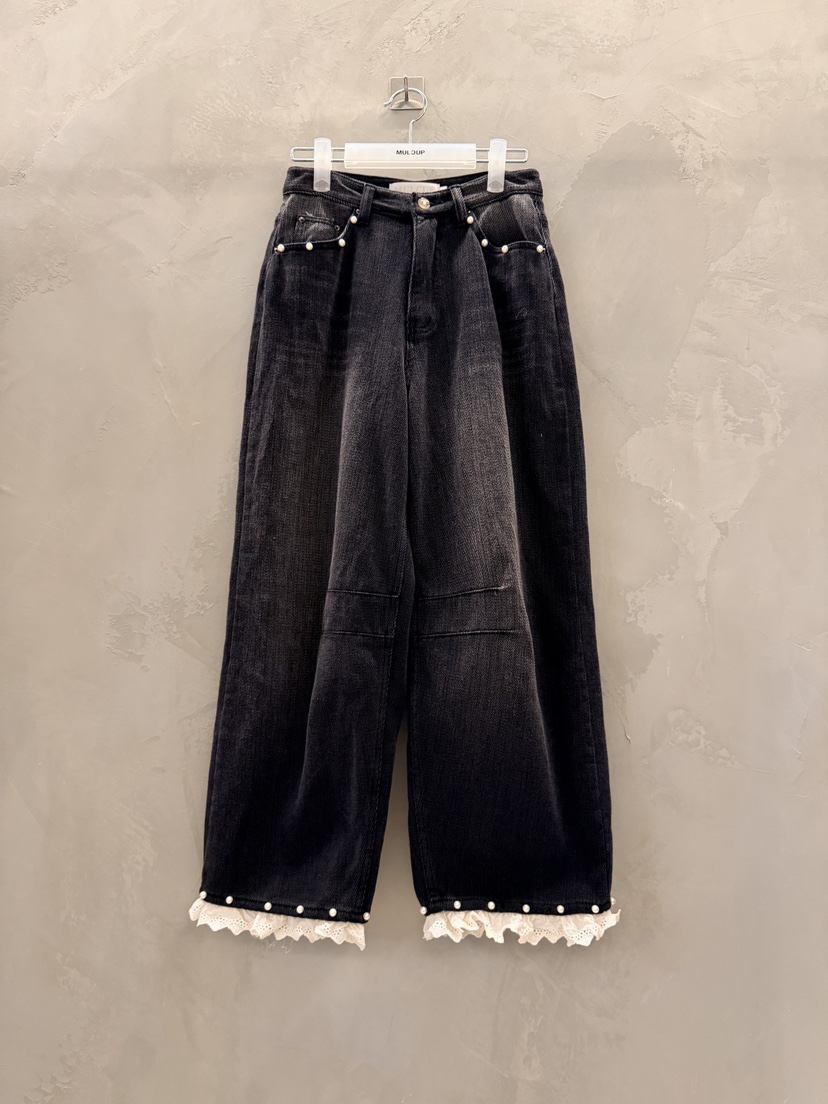 MULCUP東大門㊣代購女裝新款熱賣真品25秋冬推薦職業牛仔褲MULCUP牛仔褲圖色2