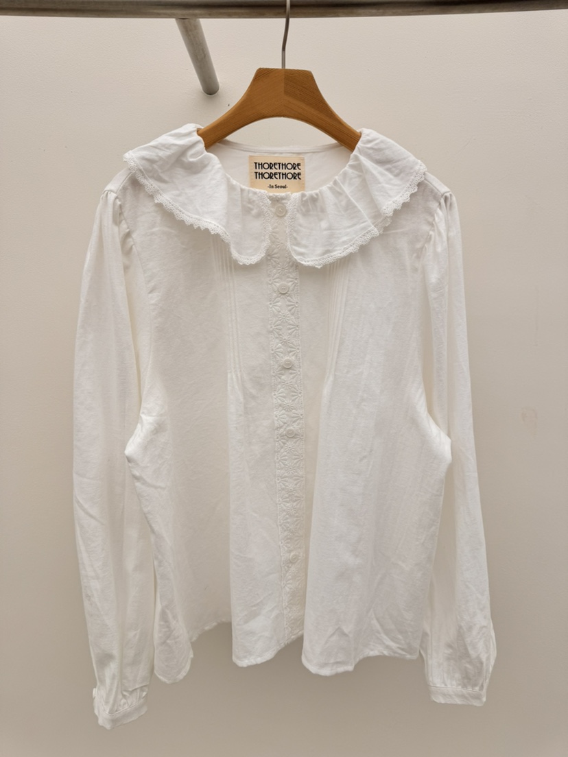 THORE韓國直郵㊣女士新款時尚熱賣職業休閑推薦真品襯衫蕾絲衫THORE襯衫/蕾絲衫圖色1