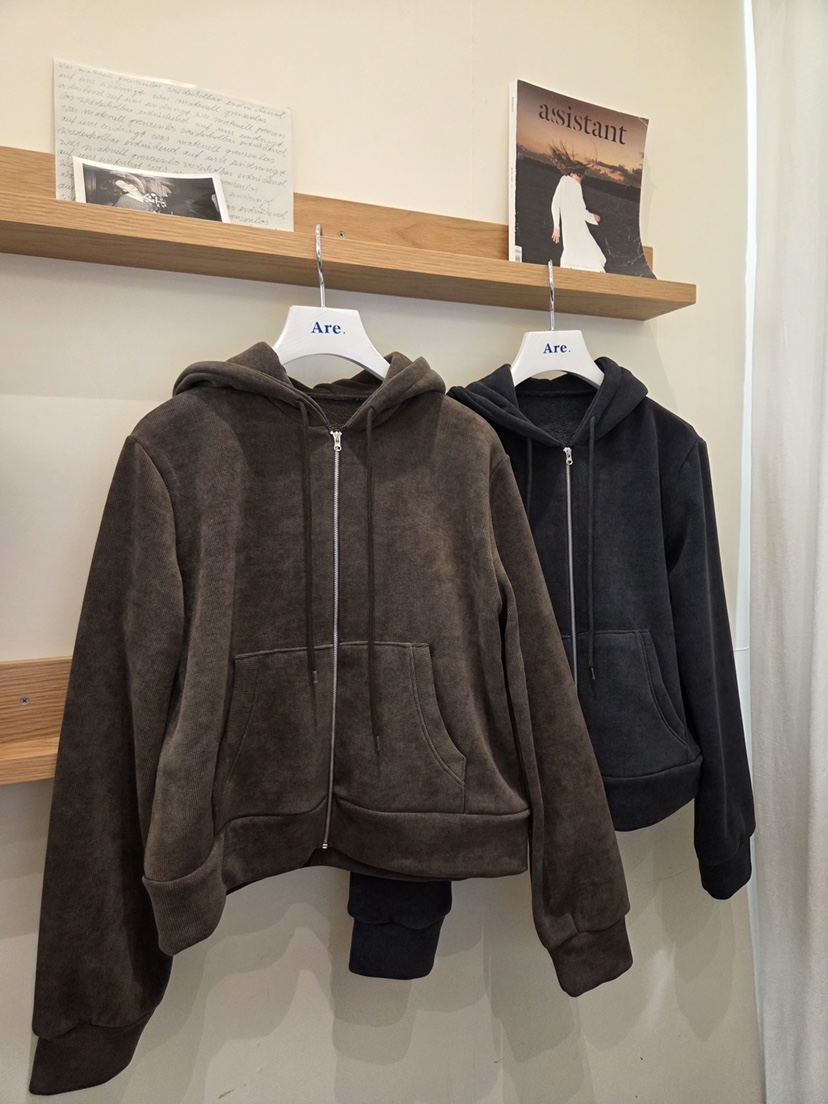 ARE東大門㊣代購女裝新款時尚職業熱賣25秋冬人氣真品衛衣連帽ARE YOU/ARE衛衣圖色2左二色