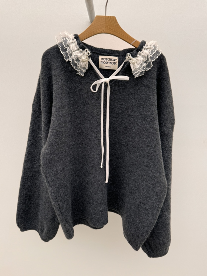 THORE韓國代購㊣女裝新款推薦熱賣真品休閑人氣時尚25秋冬針織衫THORE針織衫圖色2