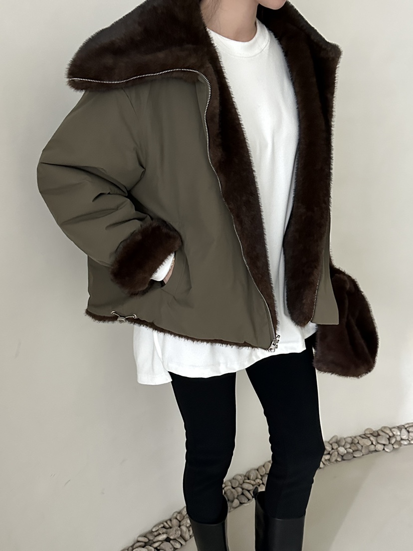 DEMAR韓國代購㊣女裝新款推薦25秋冬熱賣真品人氣職業夾克雙面DEMAR夾克