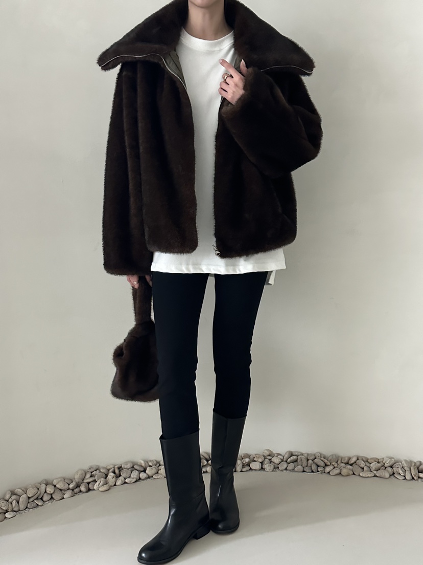 DEMAR韓國代購㊣女裝新款推薦25秋冬熱賣真品人氣職業夾克雙面DEMAR夾克