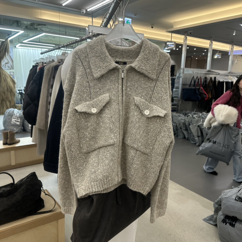 MWE東大門㊣直郵女裝新品推薦熱賣職業人氣時尚25秋冬真品毛衣MWE毛衣圖色1