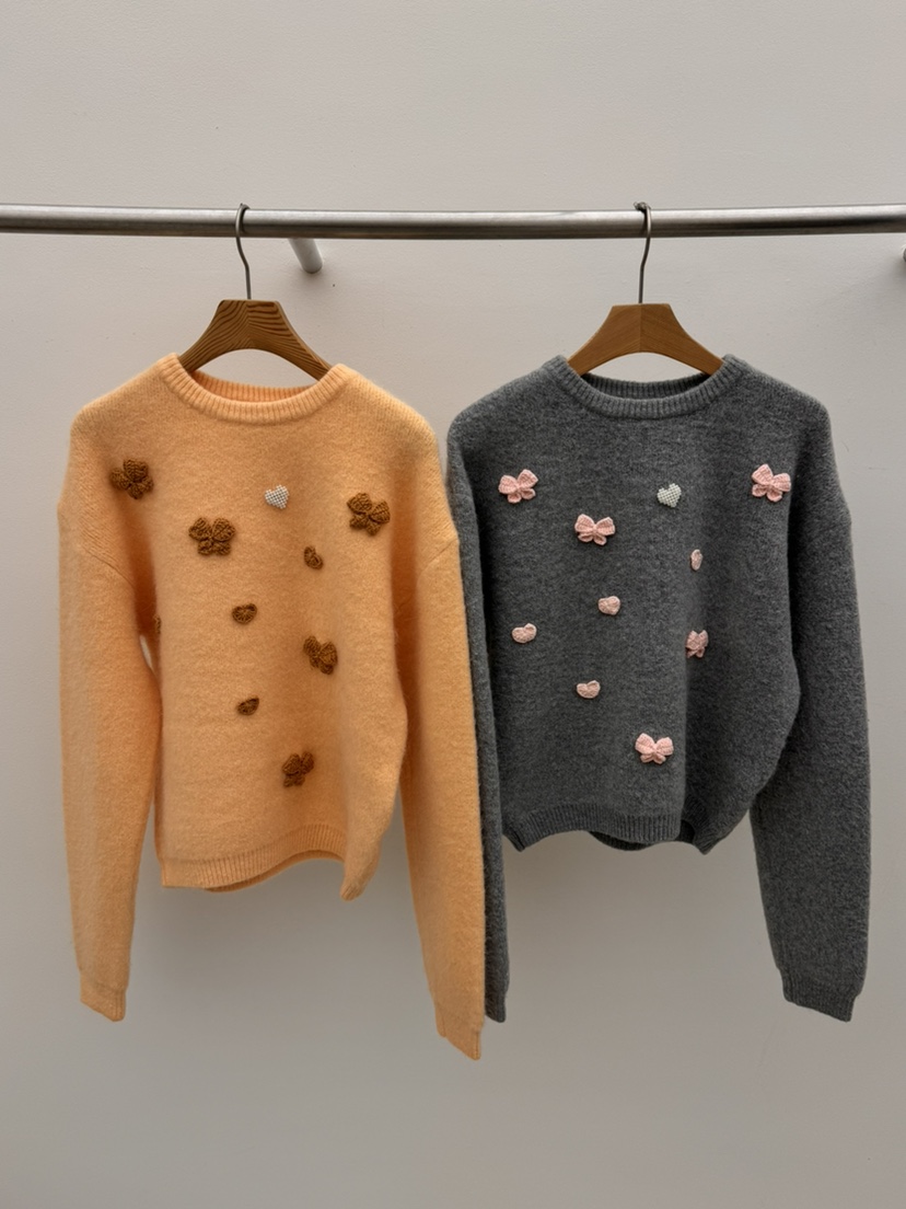 THORE韓國代購㊣女裝新品真品休閑熱賣人氣時尚推薦針織衫兔子THORE針織衫