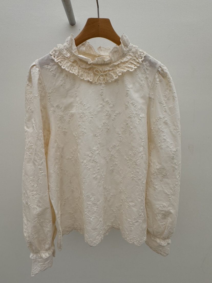 THORE東大門㊣實拍女士新款熱賣真品25秋冬職業休閑襯衫蕾絲衫THORE襯衫/蕾絲衫