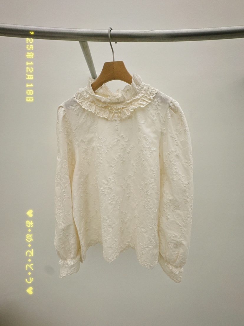 THORE東大門㊣實拍女士新款熱賣真品25秋冬職業休閑襯衫蕾絲衫THORE襯衫/蕾絲衫圖色1