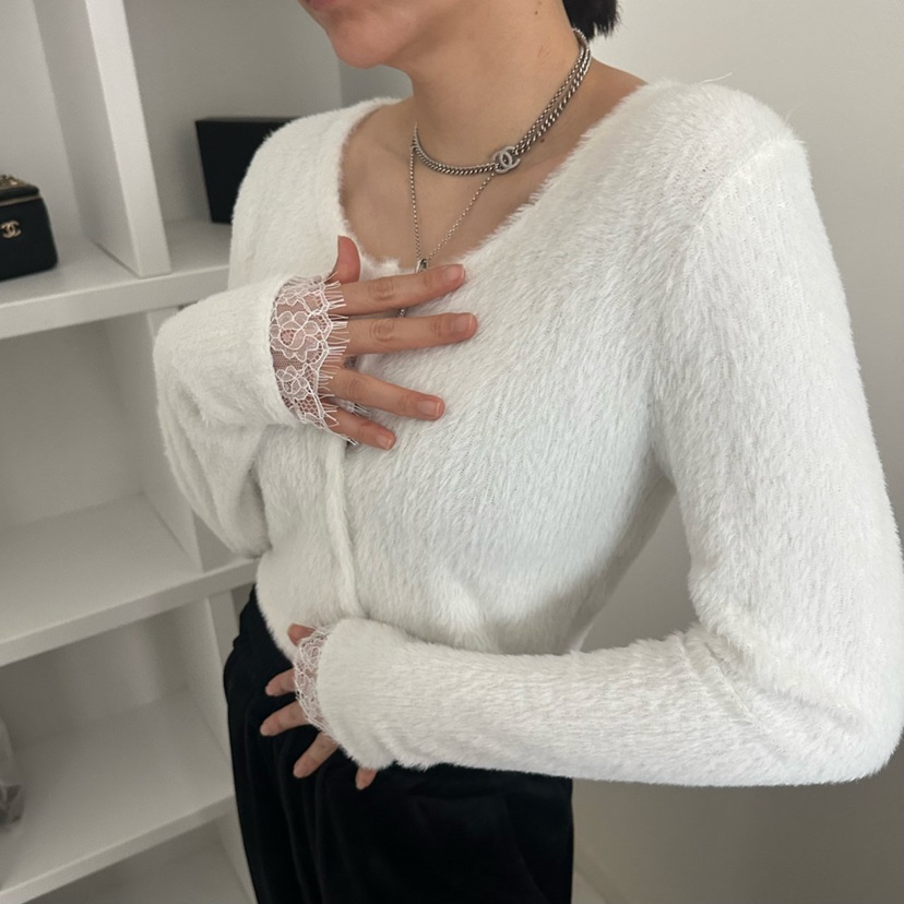 SOUIT韓國直郵㊣女裝新品休閑熱賣推薦25秋冬人氣真品針織衫SOUIT by mabel-L針織衫