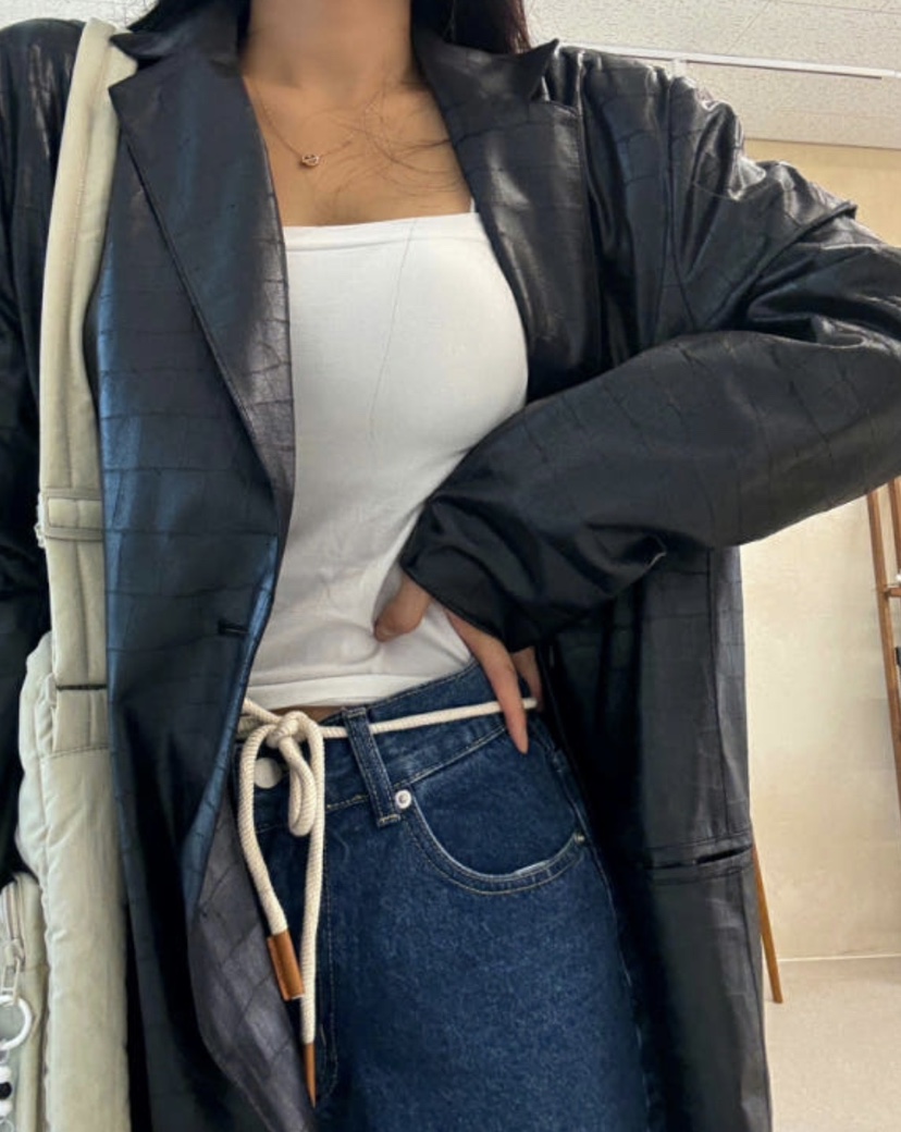 PAIRING韓國直郵㊣女士新品25秋冬推薦休閑人氣中長款大衣羊毛PAIRING中長款大衣