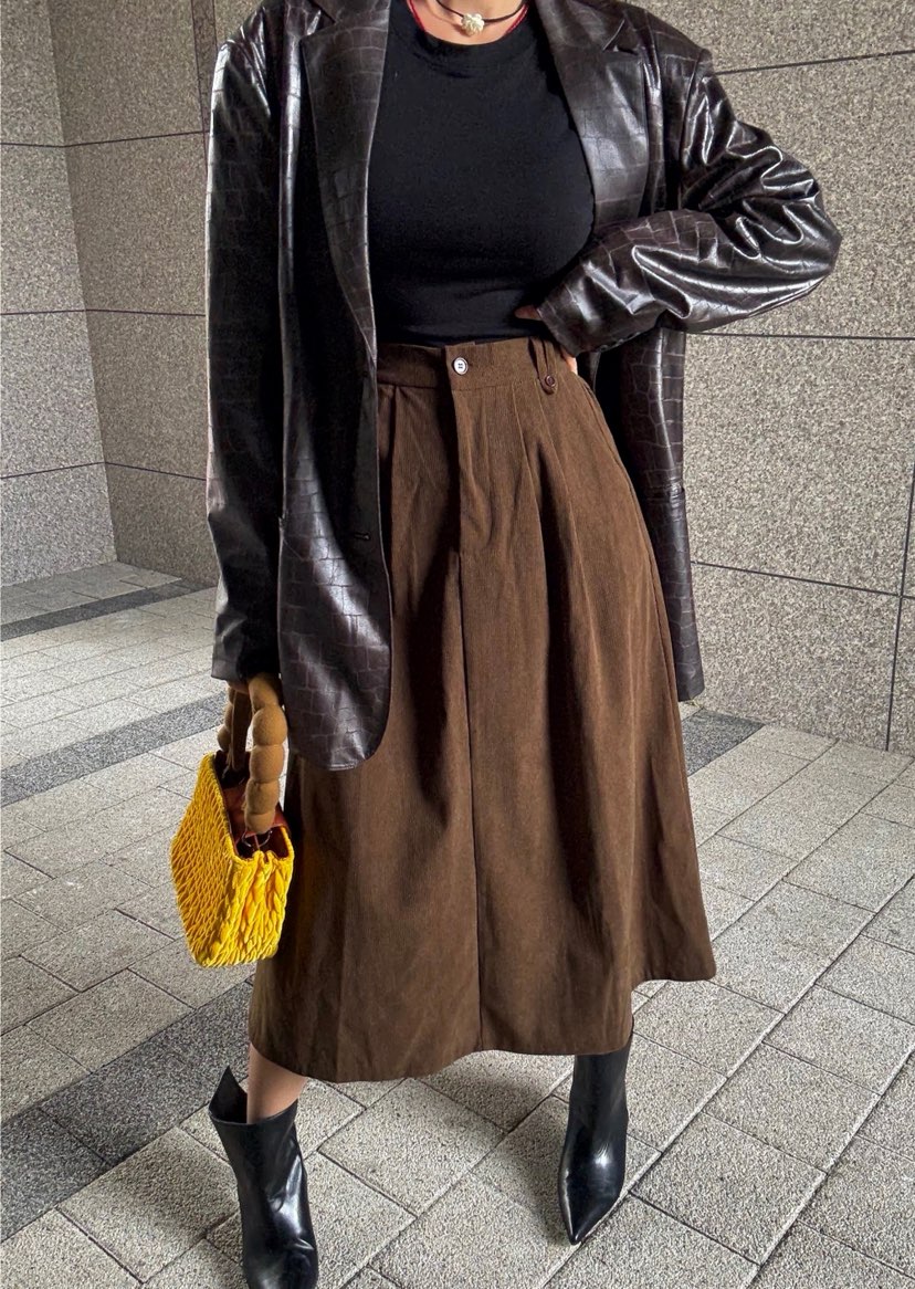 PAIRING韓國直郵㊣女士新品25秋冬推薦休閑人氣中長款大衣羊毛PAIRING中長款大衣