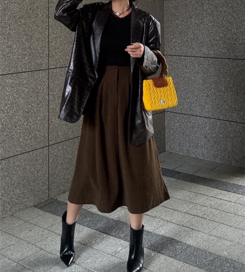 PAIRING韓國直郵㊣女士新品25秋冬推薦休閑人氣中長款大衣羊毛PAIRING中長款大衣