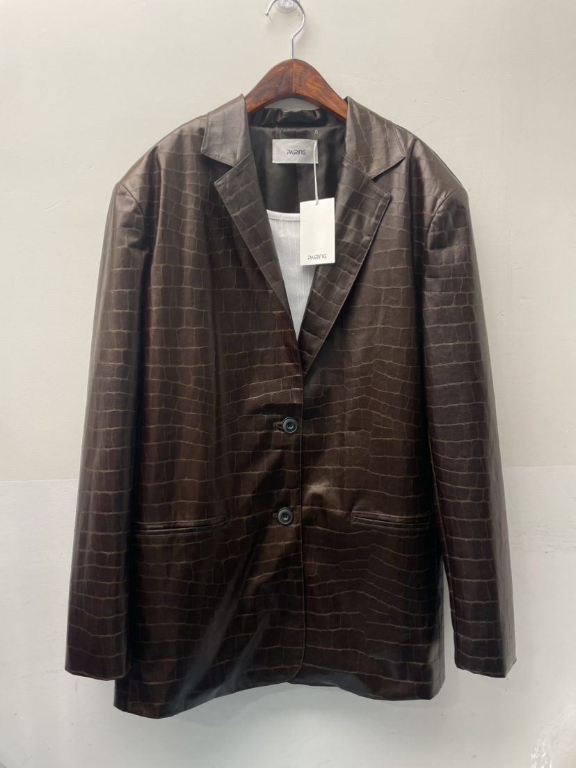 PAIRING韓國直郵㊣女士新品25秋冬推薦休閑人氣中長款大衣羊毛PAIRING中長款大衣圖色2