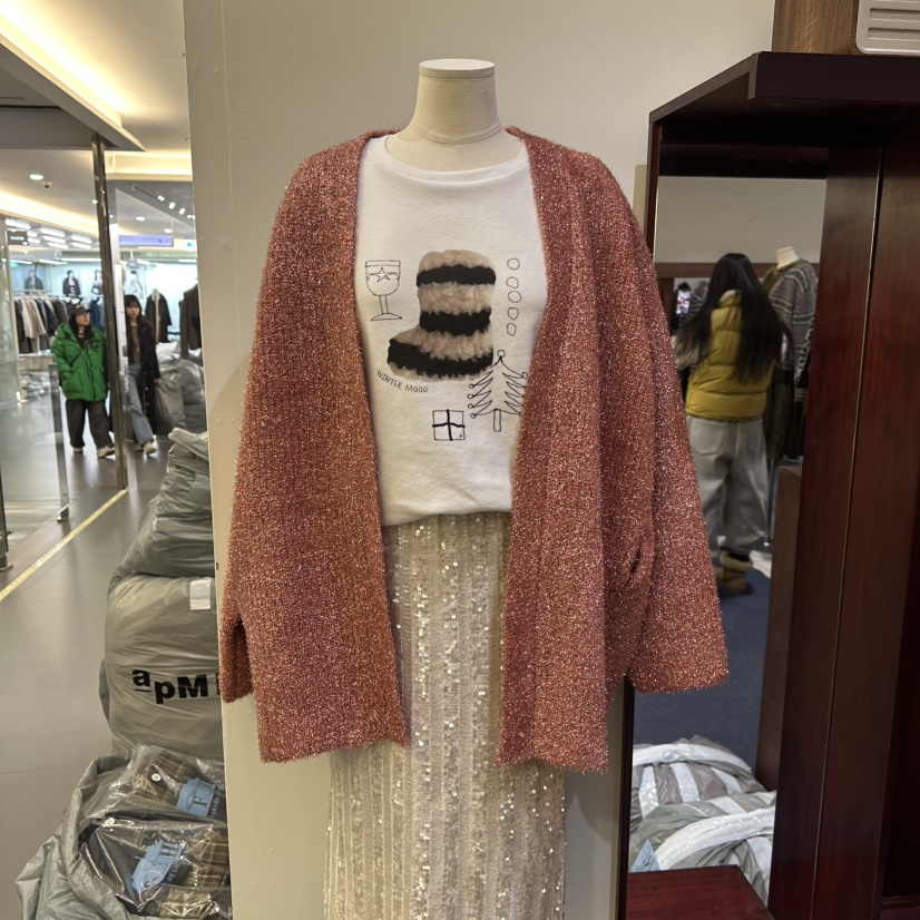 FURE東大門㊣直郵女士新品職業25秋冬休閑時尚毛衣不含內搭FURE毛衣圖色1