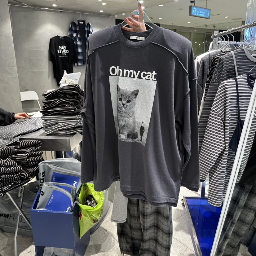 HERTZ-P韓國代購㊣女裝新品推薦人氣休閑真品25秋冬長袖T恤HERTZ-P長袖T恤圖色3