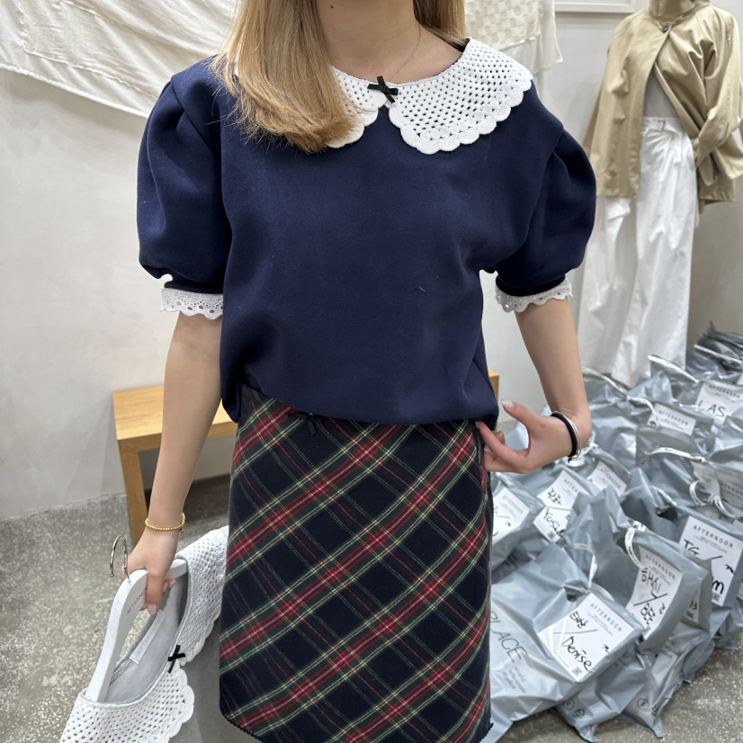 AFTERNOON東大門㊣直郵女裝新品職業人氣時尚襯衫蕾絲衫加絨AFTERNOON襯衫/蕾絲衫圖色2