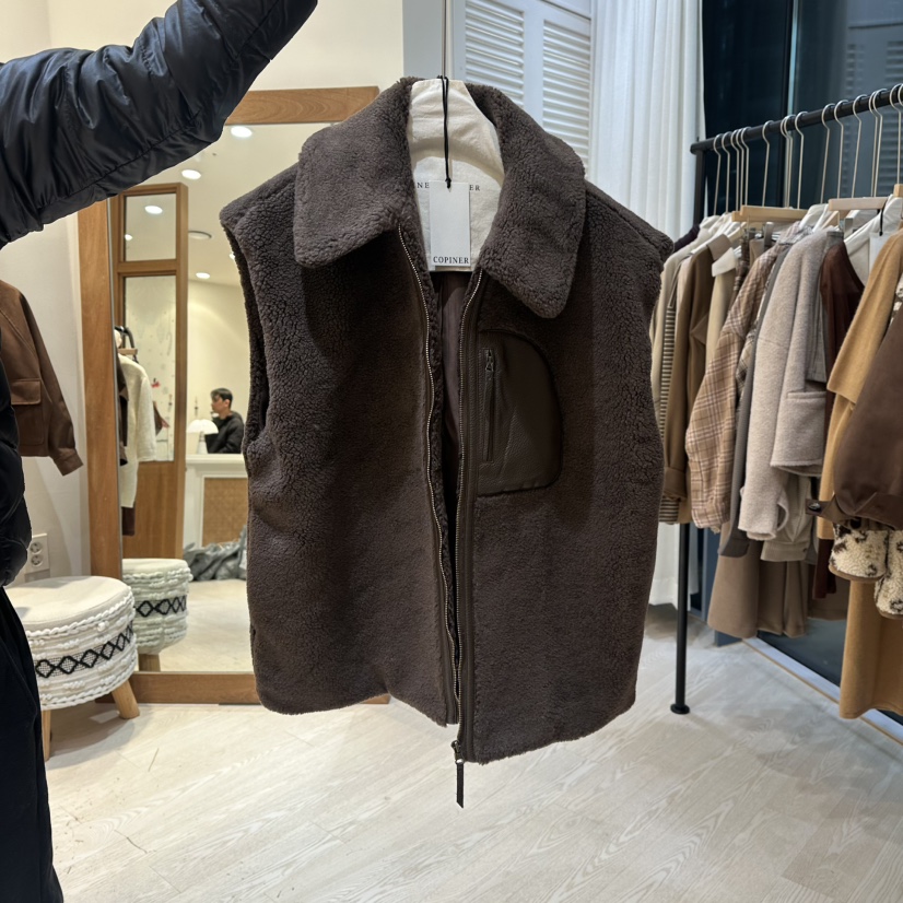 COPINER東大門㊣直郵女士新品休閑時尚推薦熱賣真品25秋冬馬甲COPINER馬甲圖色1