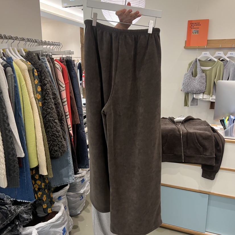 ARE東大門㊣直郵女士新品休閑真品人氣時尚休閑褲闊腿褲羊毛ARE YOU/ARE休閑褲