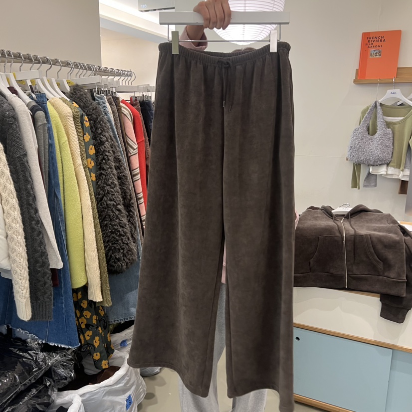 ARE東大門㊣直郵女士新品休閑真品人氣時尚休閑褲闊腿褲羊毛ARE YOU/ARE休閑褲圖色2