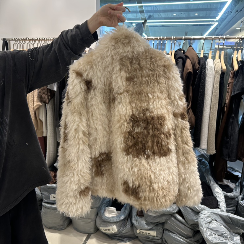 HONG.U韓國直郵㊣女裝新款25秋冬熱賣時尚真品休閑短款大衣HONG.U短款大衣