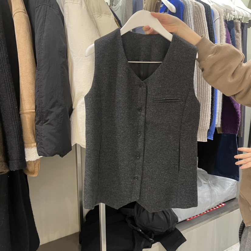 FAVE/FAVOURITE韓國直郵㊣女裝新款時尚熱賣人氣25秋冬馬甲FAVE/FAVOURITE馬甲圖色1