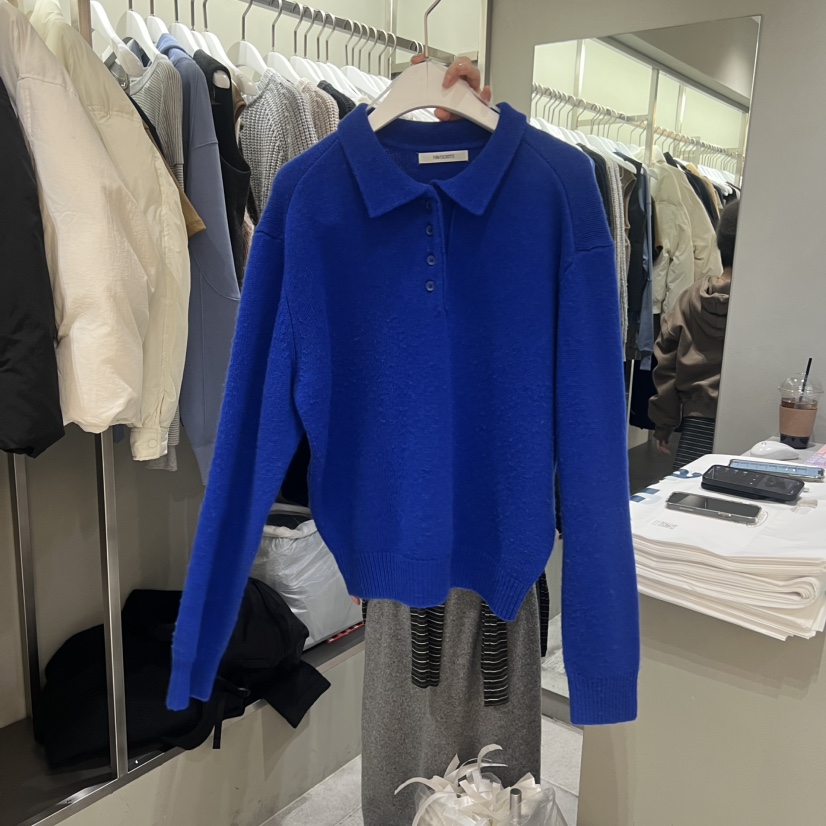 FAVE/FAVOURITE東大門㊣代購女裝新品休閑時尚熱賣職業針織衫FAVE/FAVOURITE針織衫圖色1