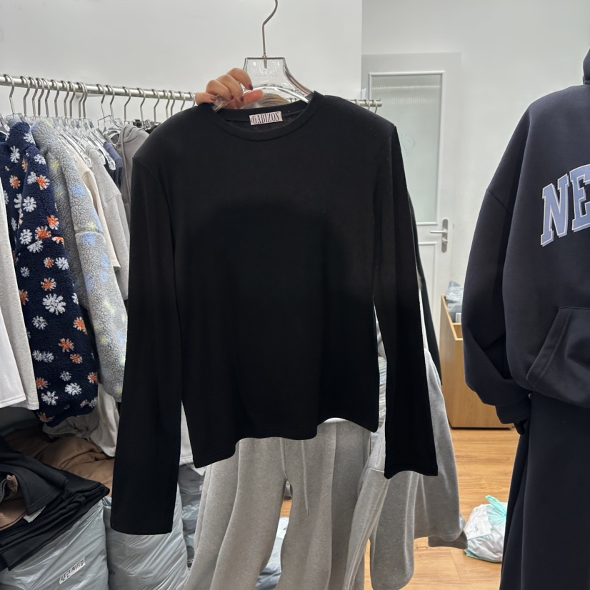 GABIZON東大門㊣直郵女士新款熱賣職業推薦人氣長袖T恤加絨GABIZON長袖T恤圖色3