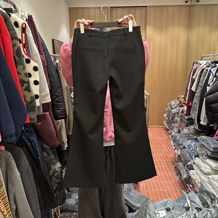 E/E/E東大門㊣代購女裝新款時尚熱賣真品職業人氣休閑褲羊毛E/E/E休閑褲