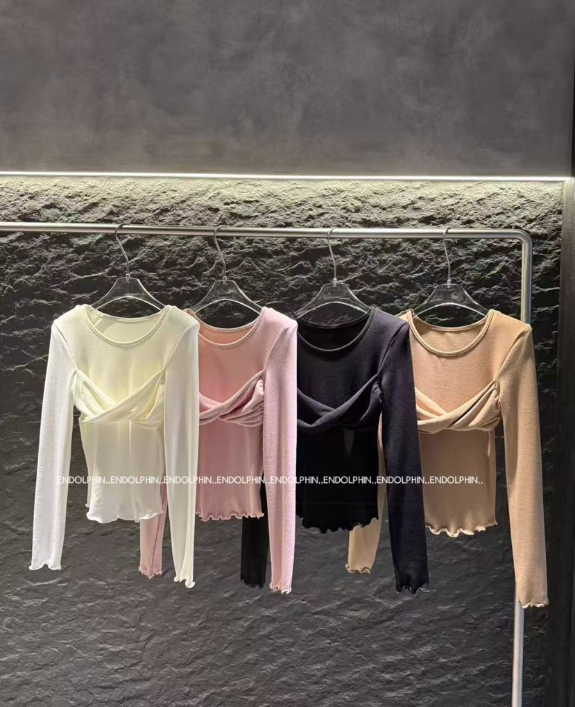 ENDOLPHIN東大門㊣直郵女裝新款熱賣25秋冬推薦人氣長袖T恤ENDOLPHIN長袖T恤