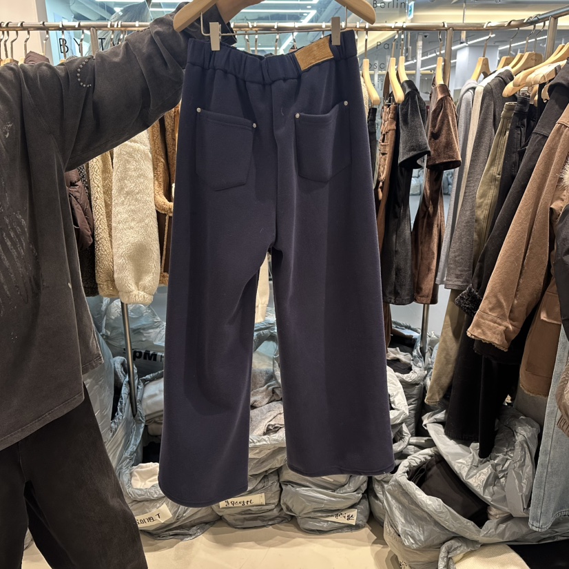 HONG.U東大門㊣直郵女裝新品時尚休閑人氣職業25秋冬休閑褲加絨HONG.U休閑褲