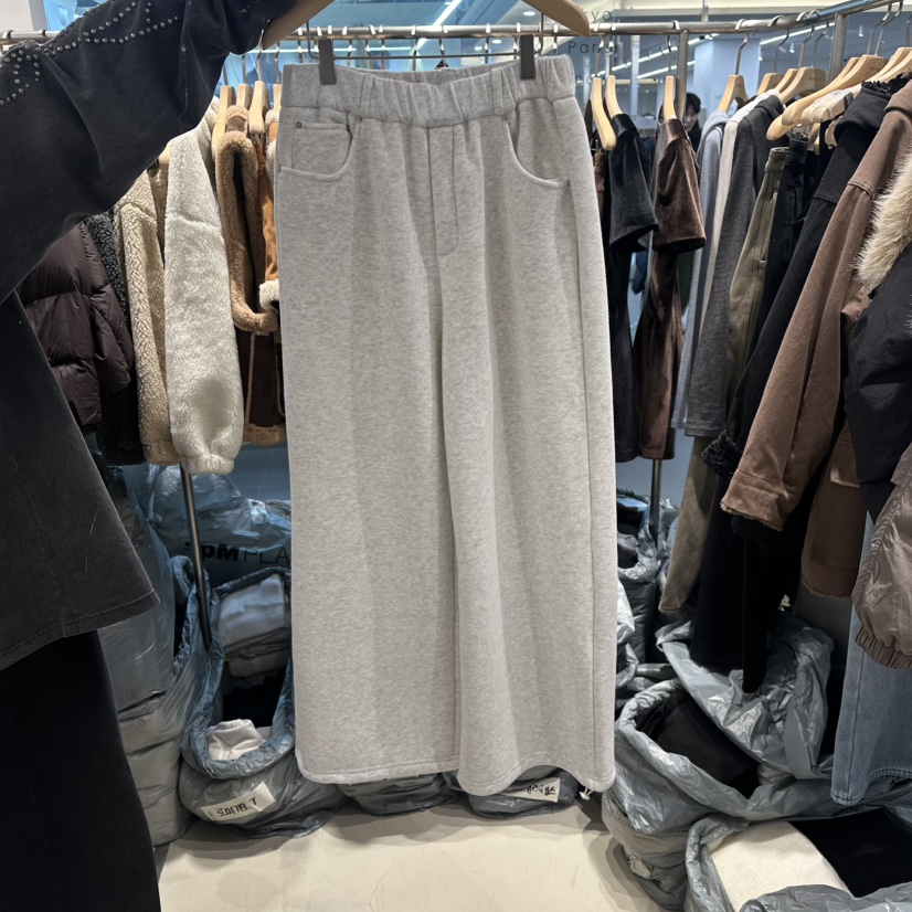 HONG.U東大門㊣直郵女裝新品時尚休閑人氣職業25秋冬休閑褲加絨HONG.U休閑褲圖色1