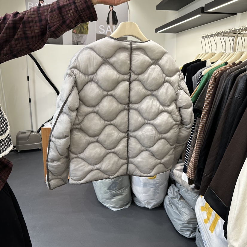 BANUL東大門㊣代購女士新款25秋冬職業推薦人氣短款棉服兩面穿BANUL短款棉服