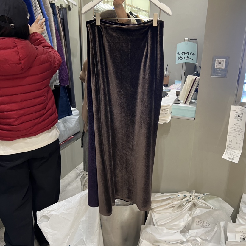 FAVE/FAVOURITE韓國直郵㊣女士新品真品休閑職業25秋冬長裙FAVE/FAVOURITE長裙圖色2