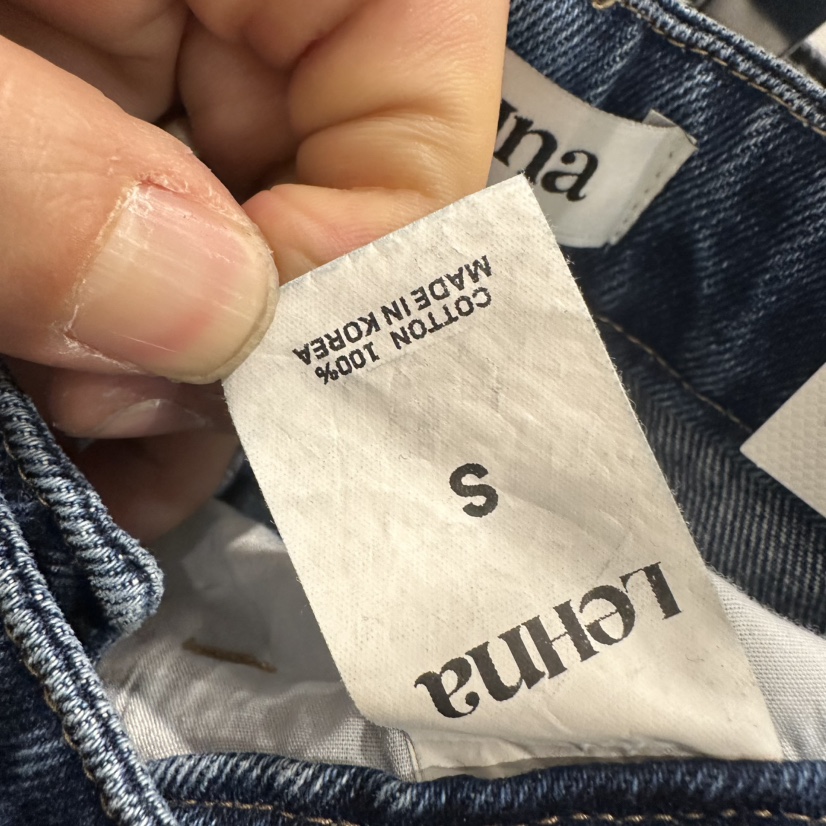 LEHNA東大門㊣代購女裝新款推薦休閑25秋冬職業熱賣人氣牛仔褲LEHNA牛仔褲