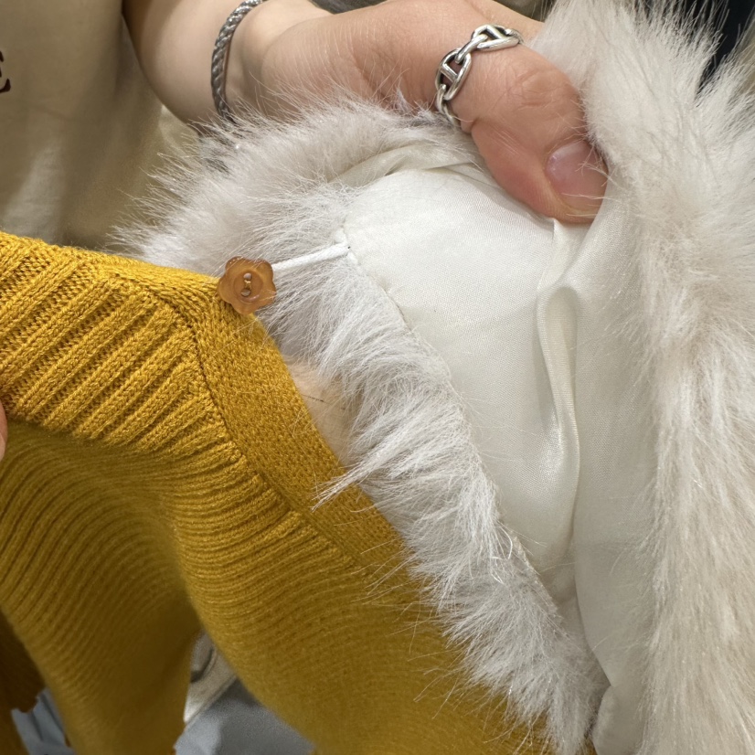 PART3東大門㊣直郵女裝新款時尚針織衫毛領可拆可拆卸拉鏈開衫Part.3針織衫