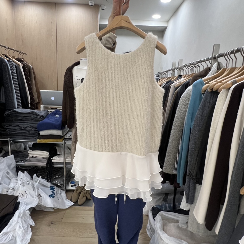 VILLABUTTON東大門㊣代購女士新款25秋冬人氣時尚連衣裙雪紡VILLABUTTON連衣裙