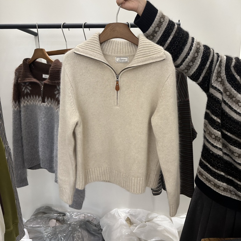 SIERRA東大門㊣直郵女裝新品時尚休閑推薦25秋冬人氣真品毛衣SIERRA毛衣圖色1