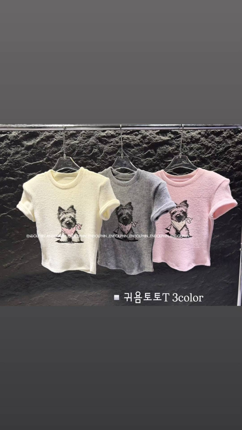 ENDOLPHIN東大門㊣實拍女士新品時尚真品職業推薦熱賣人氣T恤ENDOLPHINT恤圖色2左二色