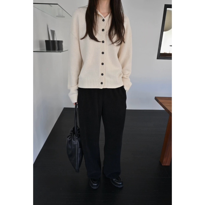 OP PER東大門㊣實拍女士新款休閑25秋冬毛衣羊駝毛打折開衫OPPER-simplebeige毛衣圖色1