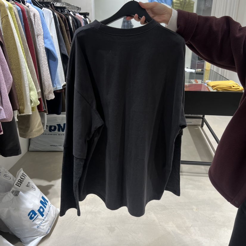 BROT東大門㊣直郵女裝新款推薦熱賣25秋冬人氣休閑職業長袖T恤BROT長袖T恤