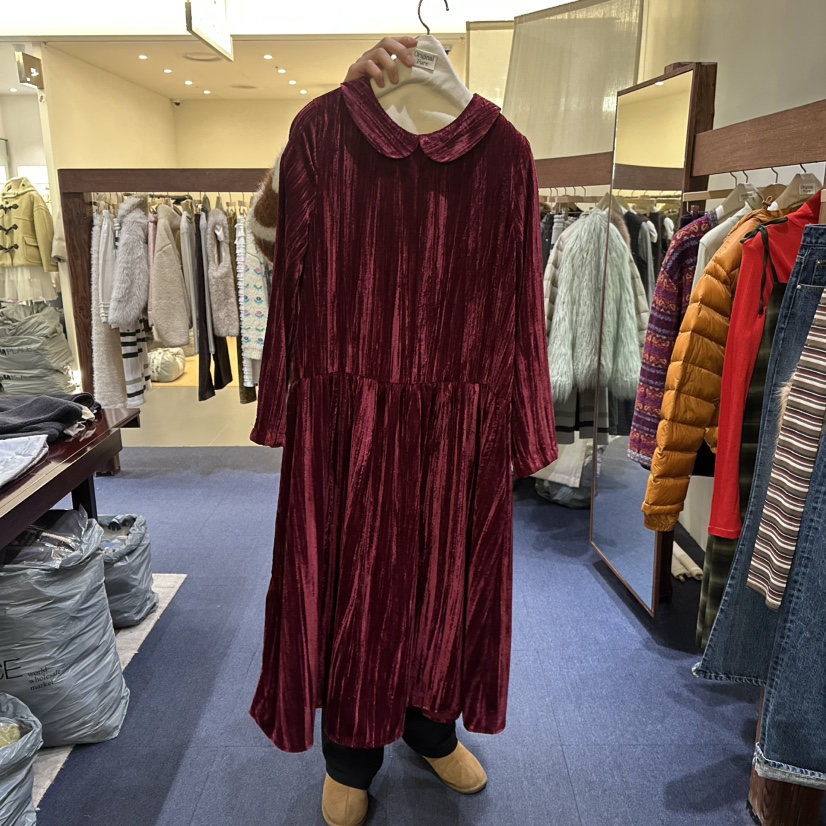 FURE東大門㊣代購女士新款職業熱賣休閑25秋冬時尚人氣連衣裙FURE連衣裙圖色1