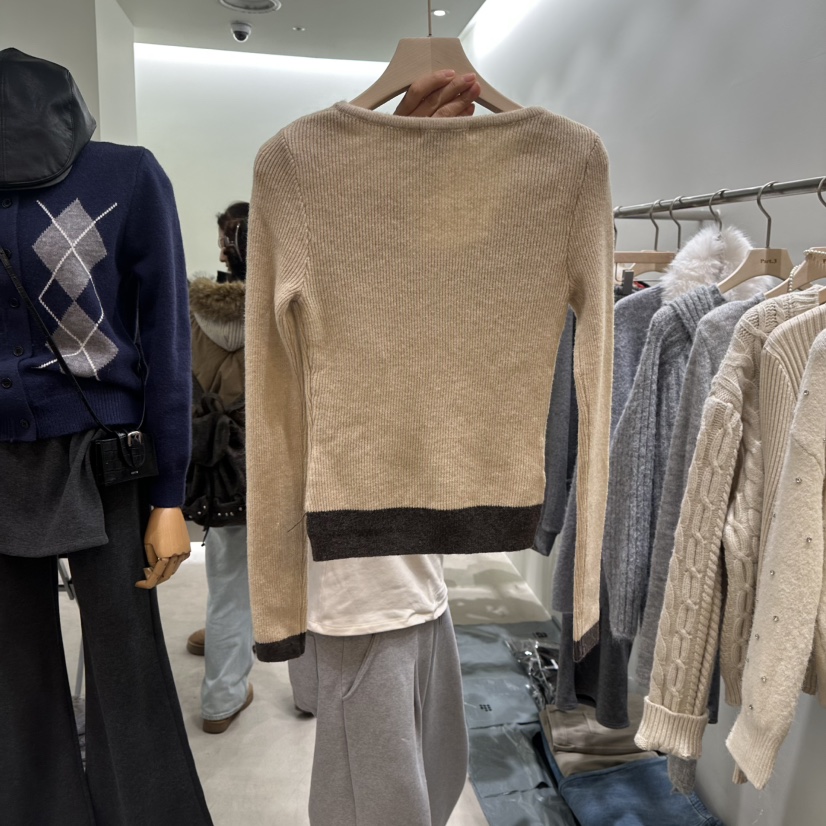 PART3東大門㊣直郵女士新品人氣推薦時尚針織衫不含飾品假兩件Part.3針織衫