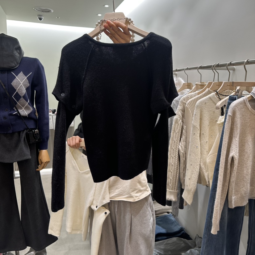 PART3韓國直郵㊣女士新款職業25秋冬推薦針織衫不含項鏈可拆卸Part.3針織衫