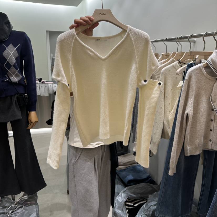 PART3韓國直郵㊣女士新款職業25秋冬推薦針織衫不含項鏈可拆卸Part.3針織衫圖色2