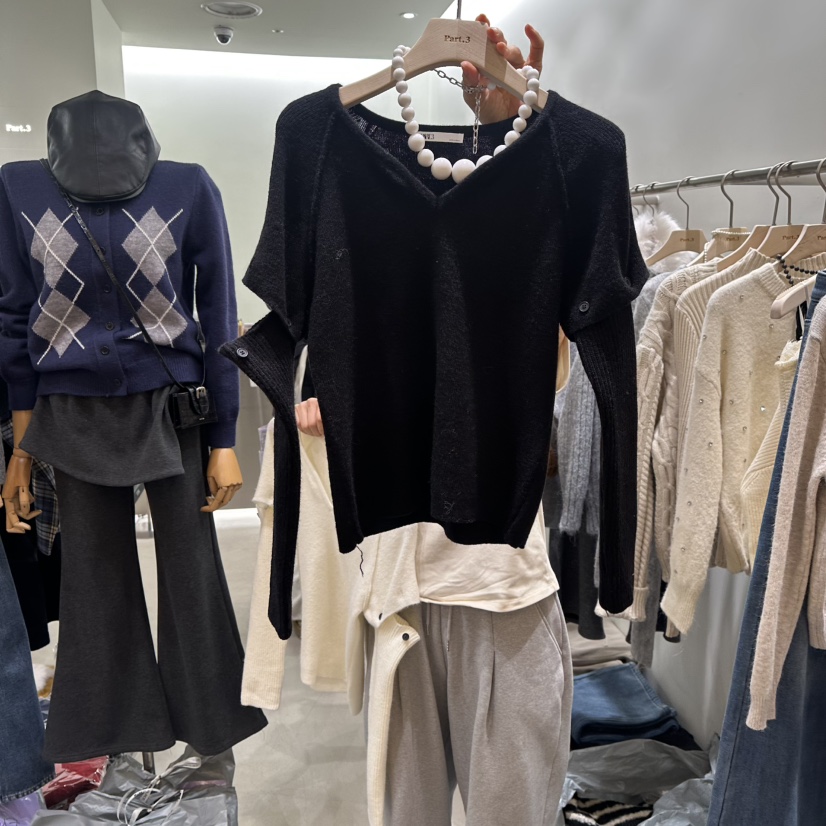 PART3韓國直郵㊣女士新款職業25秋冬推薦針織衫不含項鏈可拆卸Part.3針織衫圖色3