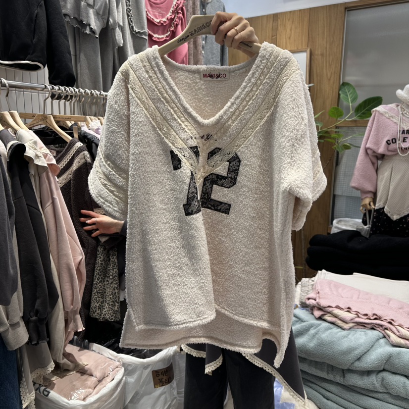 MARI CO韓國代購㊣女士新品熱賣時尚真品推薦休閑25秋冬T恤MARI COT恤圖色1